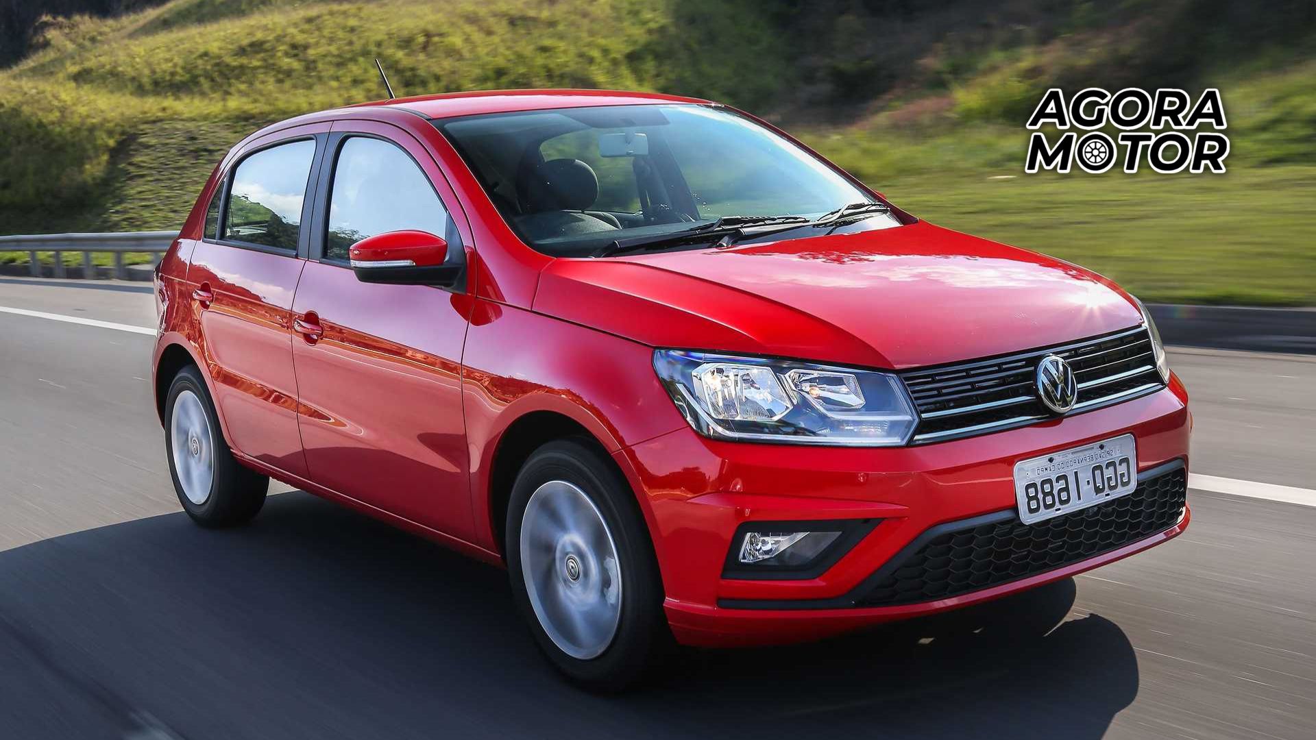 Foto frontal de um VW Gol