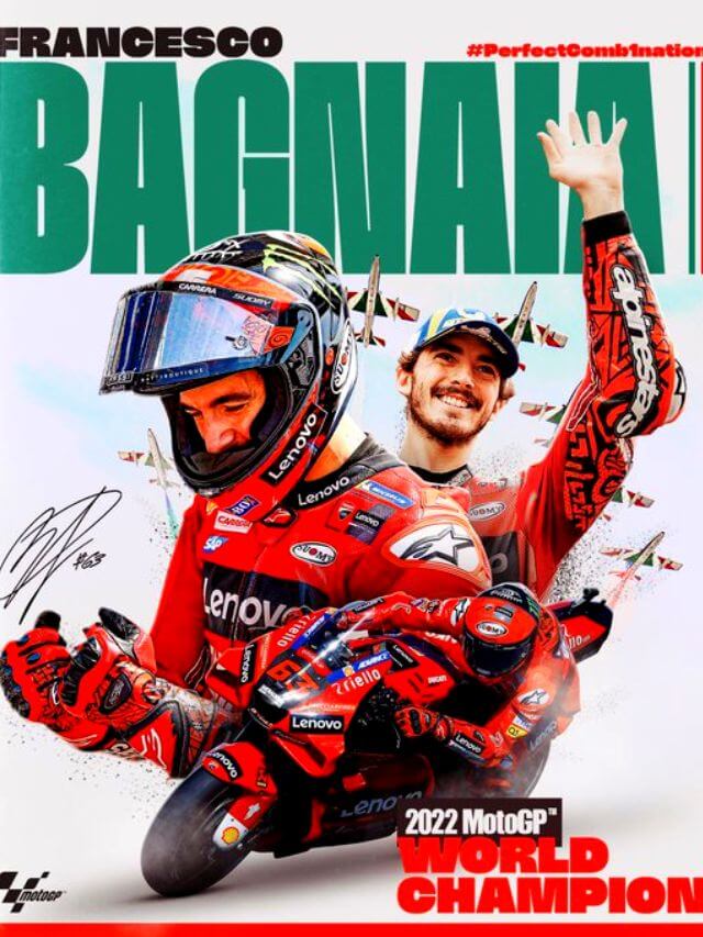 Foto de Bagnaia o campeão