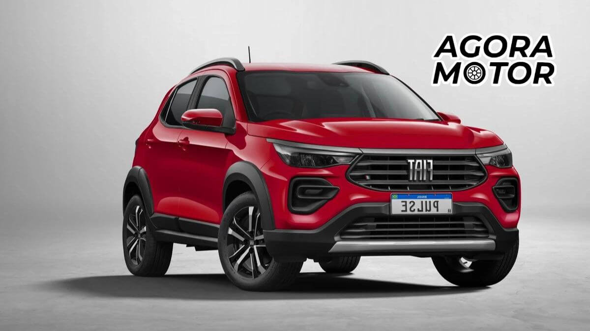 Foto de um Fiat Pulse 2023 vermelho