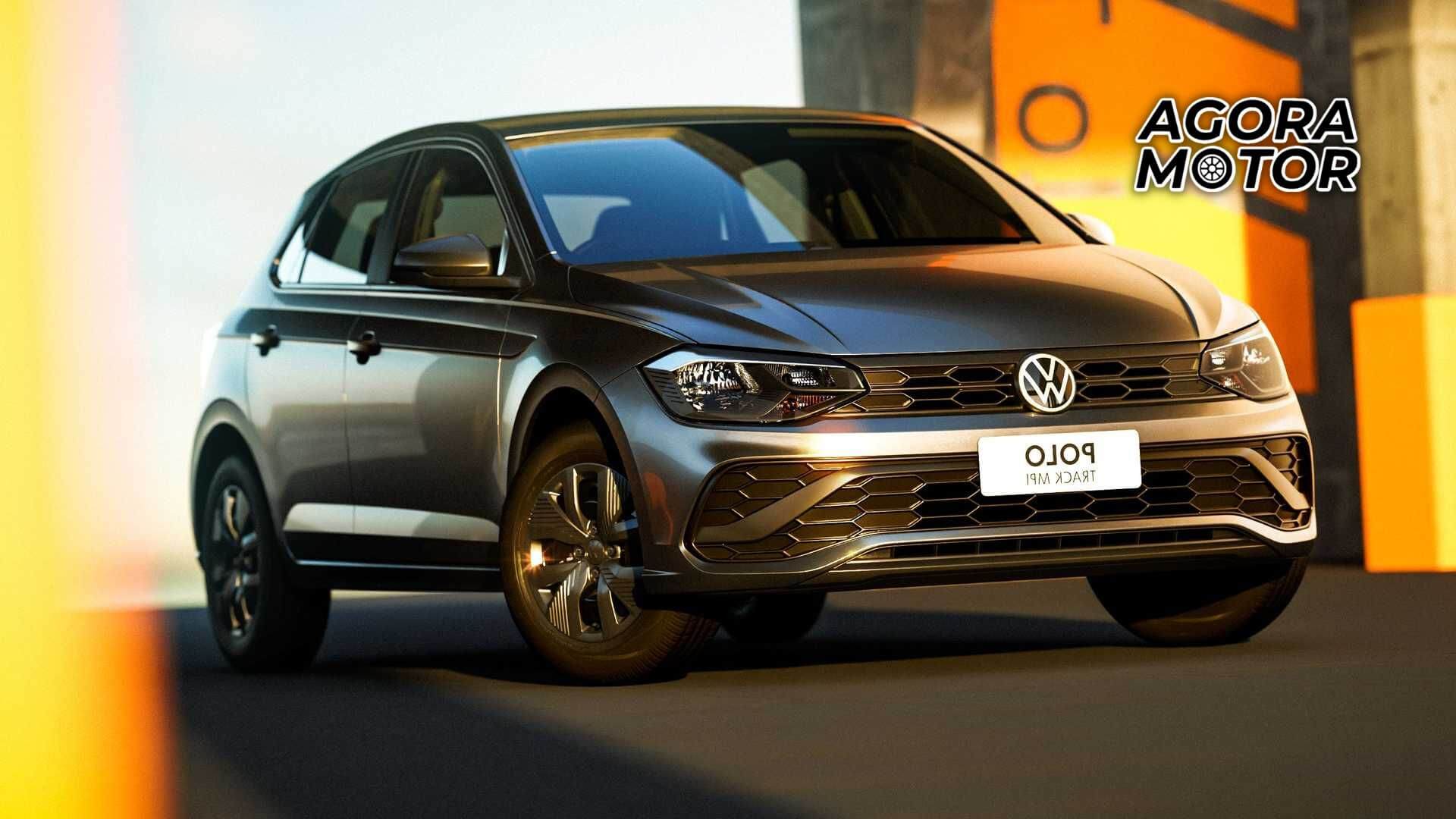 Foto de um Volkswagen Polo Track 2023. Carros da VW 2023