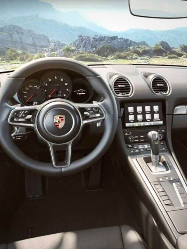 Painel do Porsche 718 Cayman.