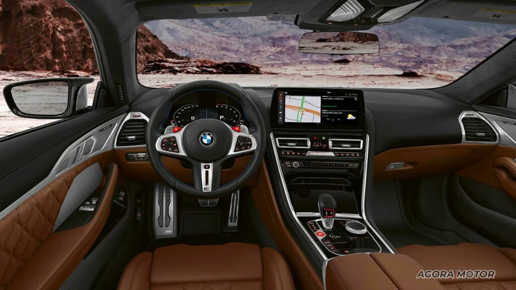 Painel da BMW M8 2023. Foto: Reprodução