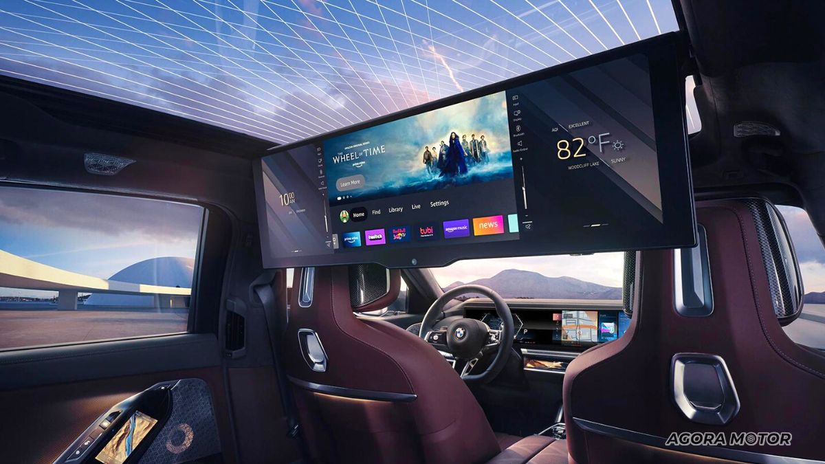 Lounge da BMW Série 7 2023.