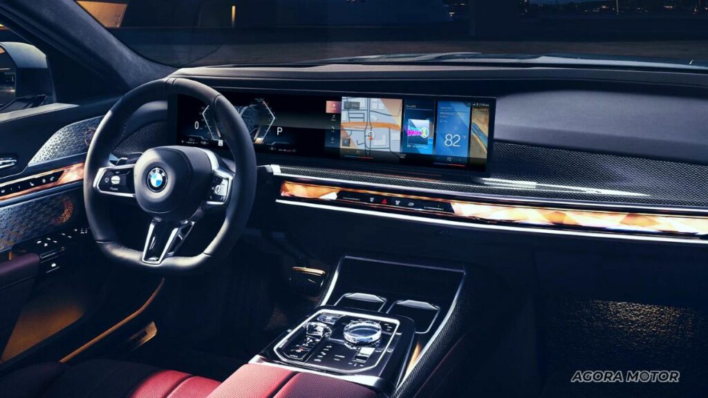 Painel da BMW Série 7 2023.