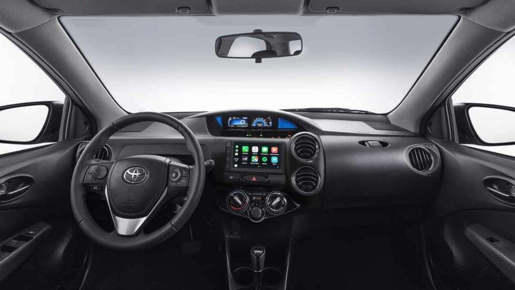 Interior do Etios.