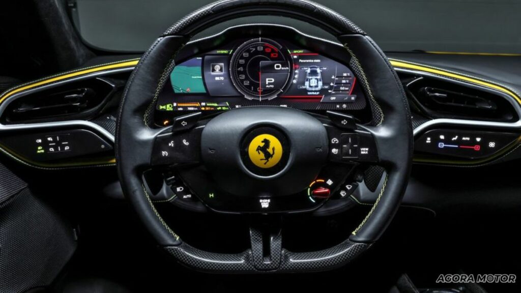 Volante da Ferrari 296 GTB 2023.