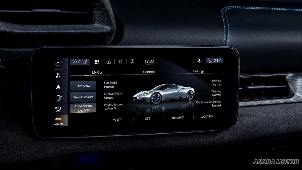 Tela MM da Maserati MC20 2023.