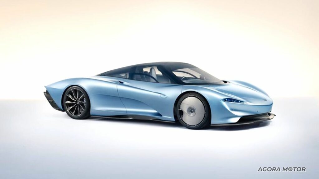 Visual futurista da McLaren Speedtail 2023.