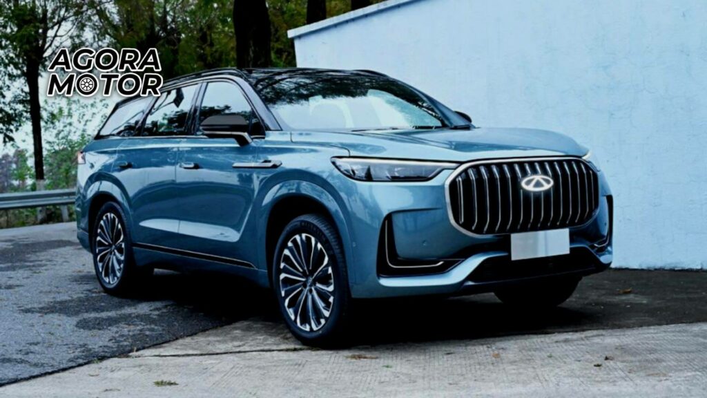 Foto frontal de um Chery Tiggo 9