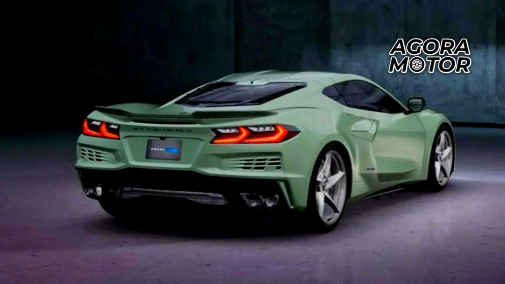 Foto da traseira do Corvette