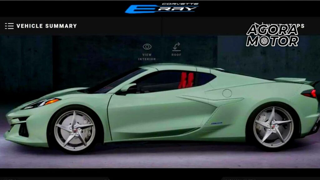 Foto lateral do Corvette E-Ray