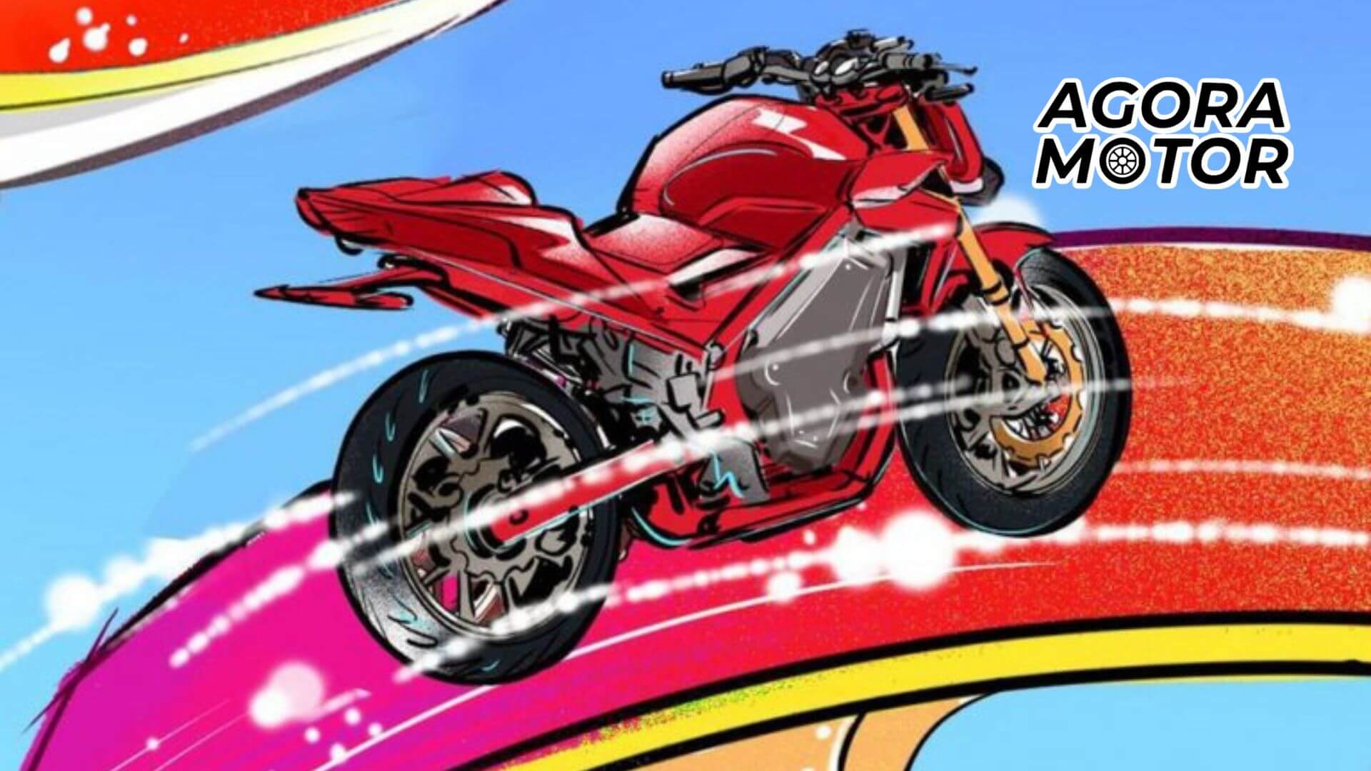 Foto de uma possível Honda Hornet elétrica