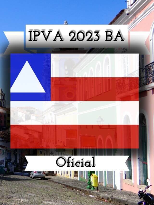 Foto da bandeira da Bahia, IPVA BA 2023