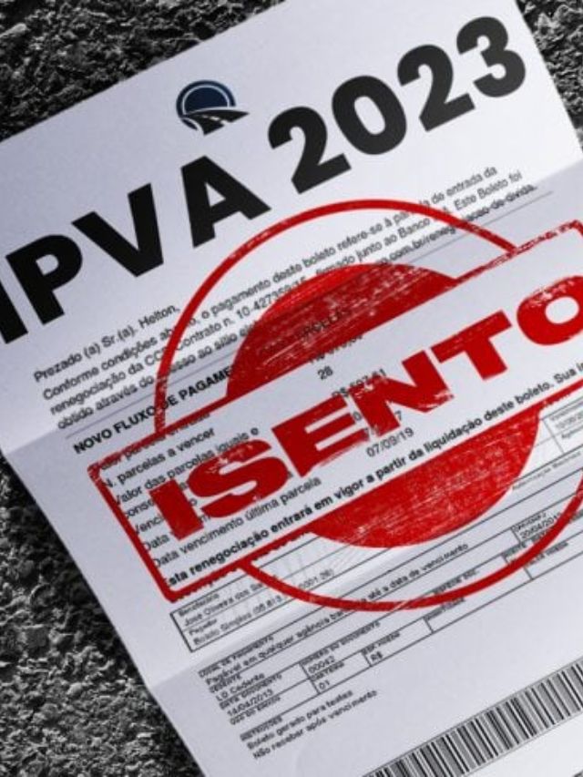 lista de carros com isenção de IPVA 2023