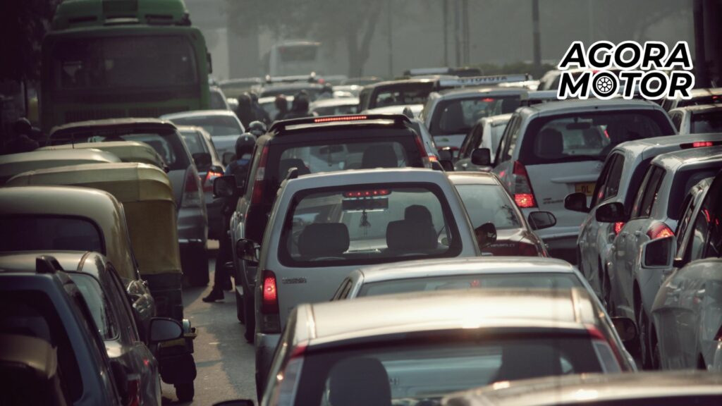 Foto de vários carros