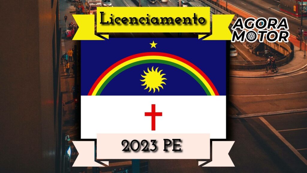 Foto do Licenciamento 2024 PE, bandeira de Pernambuco