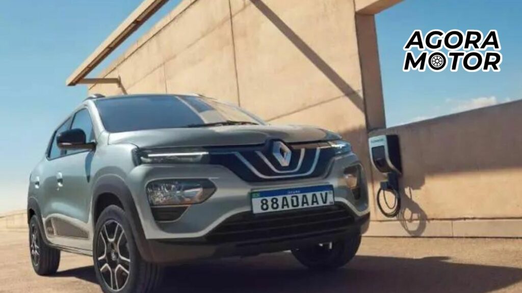 Foto de um Renault Kwid elétrico