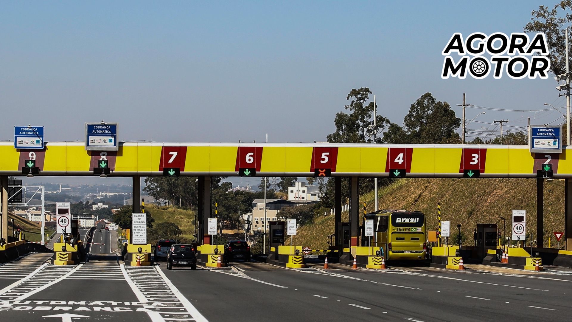 Foto de um pedagio