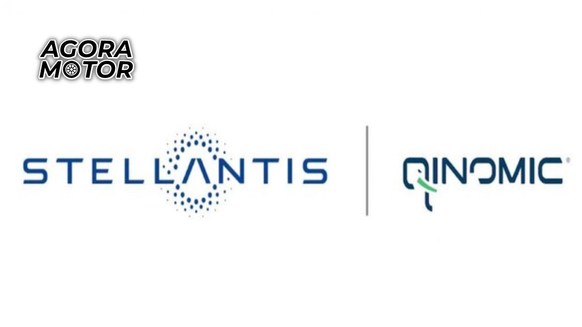Foto da logo da Stellantis e da Qinomic empresas que buscam o Retrofit elétrico