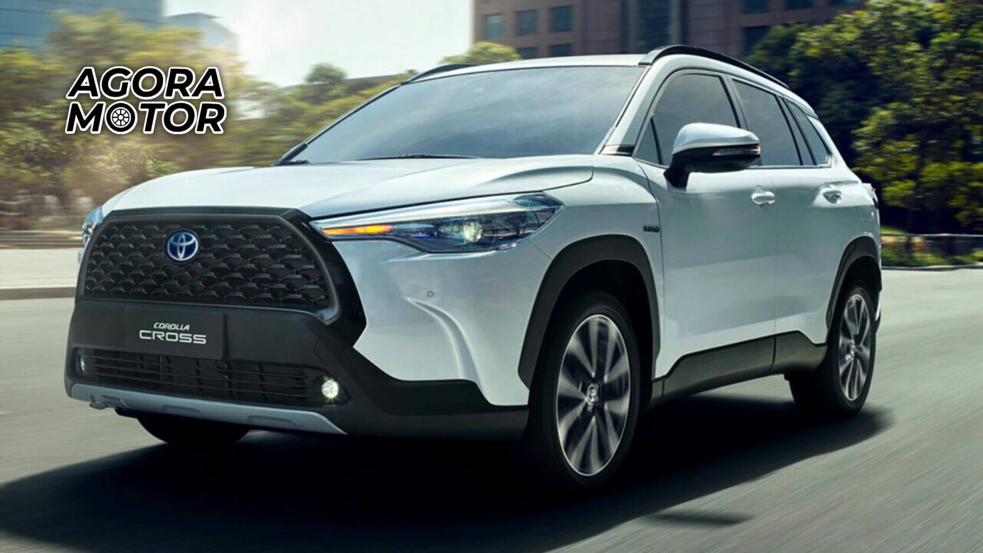 Foto de um Toyota Corolla Cross eletrificados