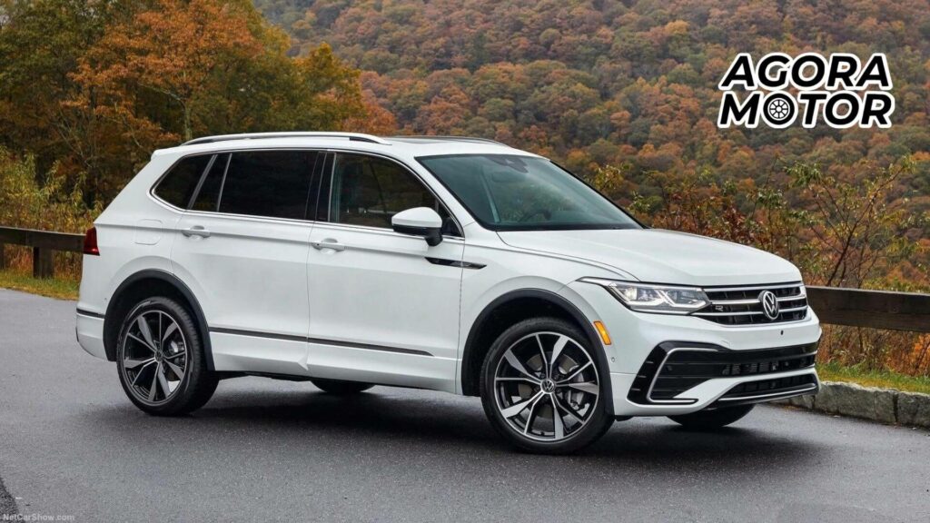 Foto frontal de um Volkswagen Tiguan