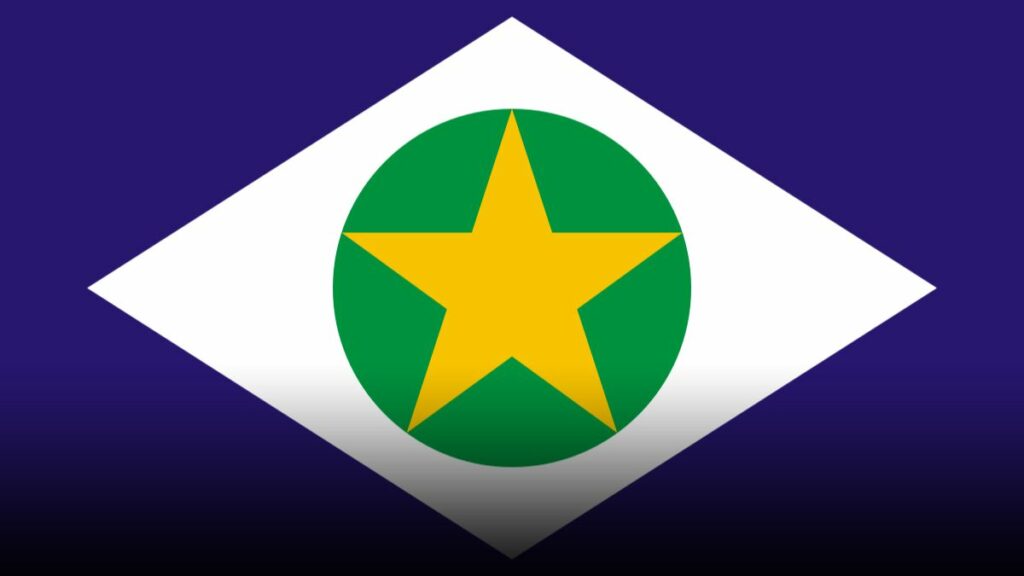 Bandeira do estado do Mato Grosso.