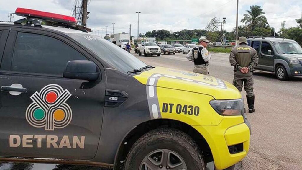 Detran PA em ação.