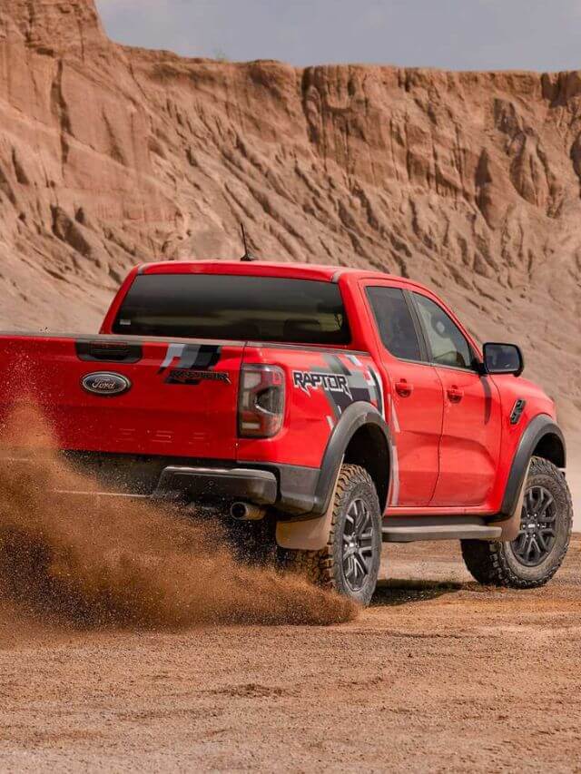 Traseira da nova Raptor 2023.