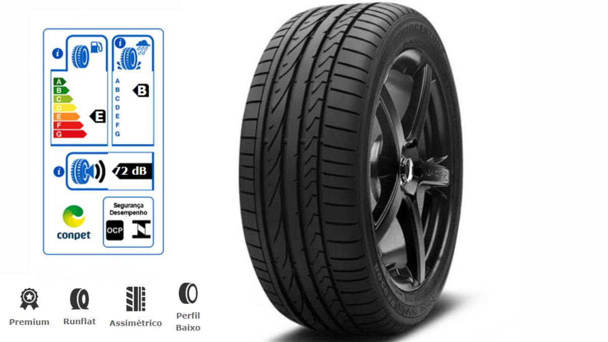 Um dos melhores pneus 255/40 R17 94Y, Bridgestone Potenza RE050A Run Flat