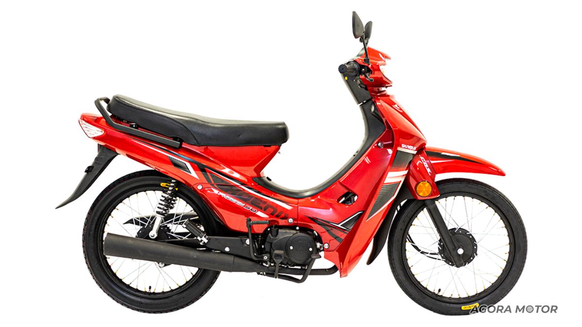 Lateral da Shineray Phoenix 50 2023.