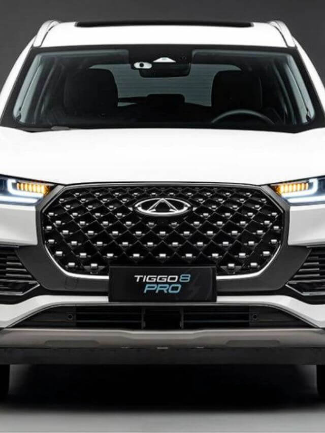 Frente do Tiggo 8 Pro 2023.