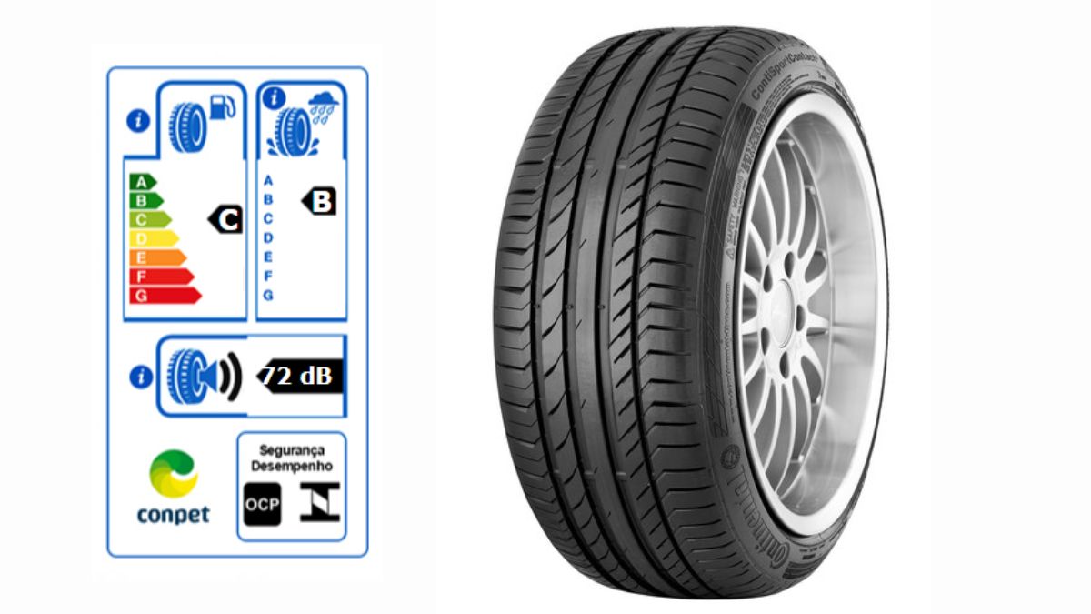 Um dos melhores pneus 245/45 R17 99Y XL, Continental ContiSportContact 5 MO.