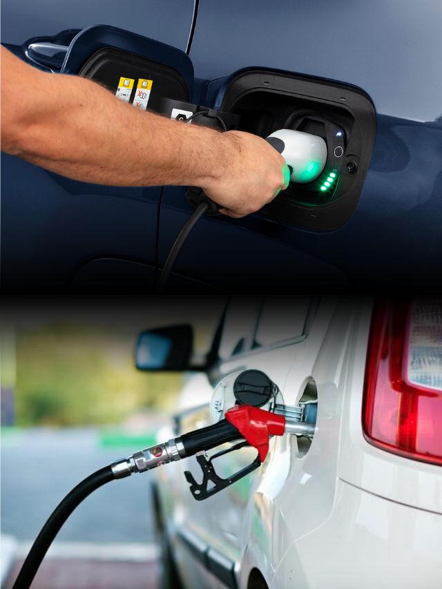 Foto ilustrativa de abastecimento de carros híbridos