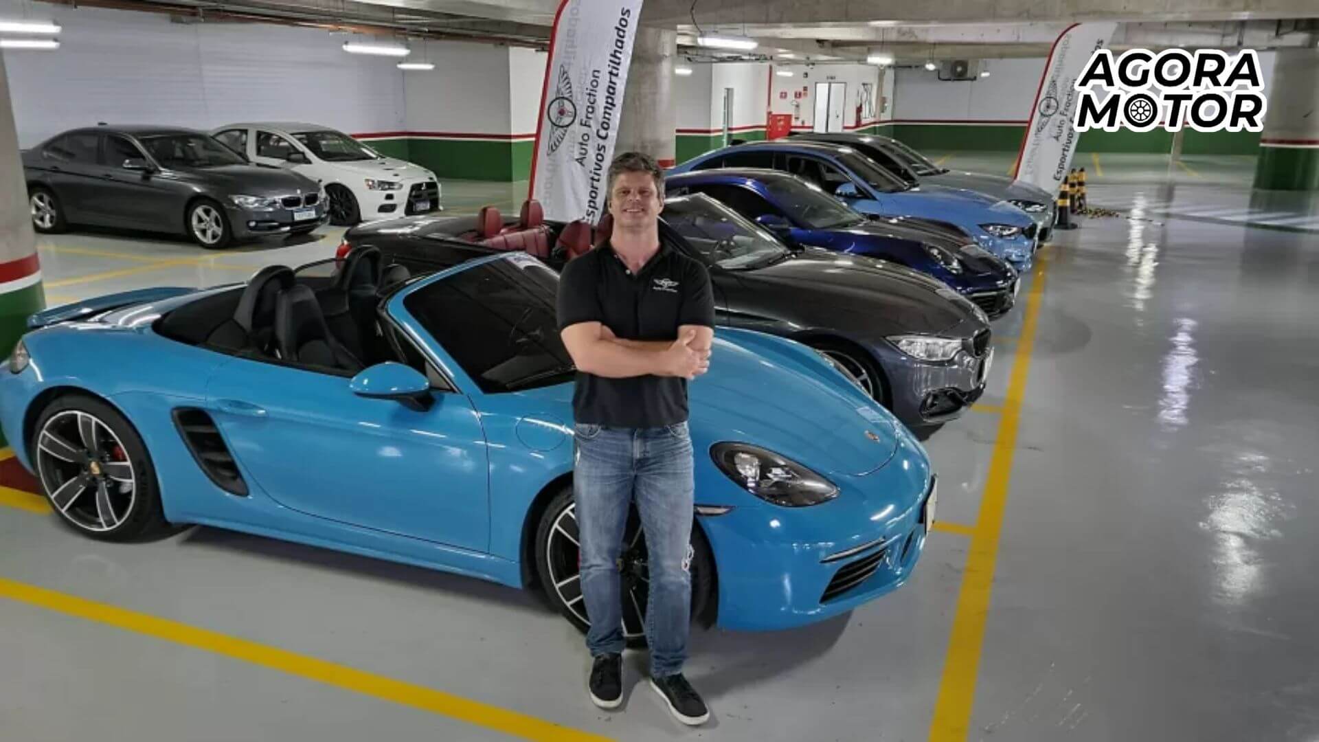 Foto de carros de luxo compartilhados por cotas