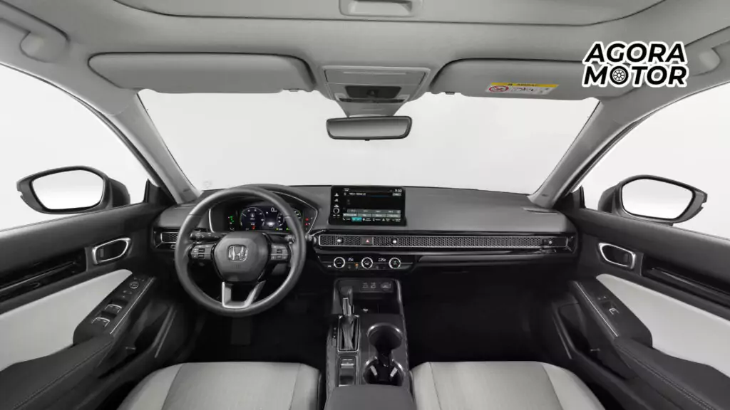 Foto do interior do novo Civic