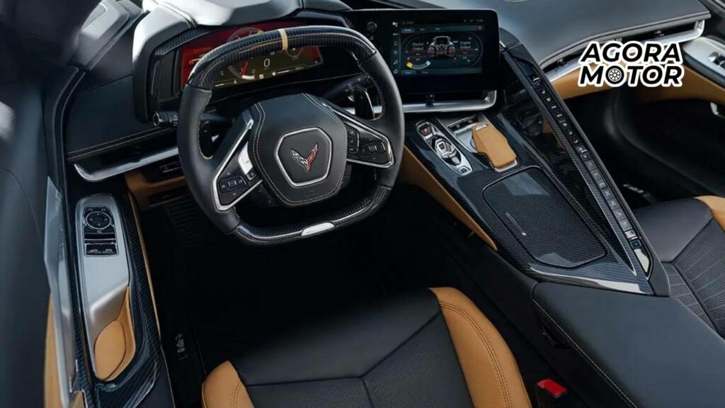 Foto do interior do Corvette E-Ray