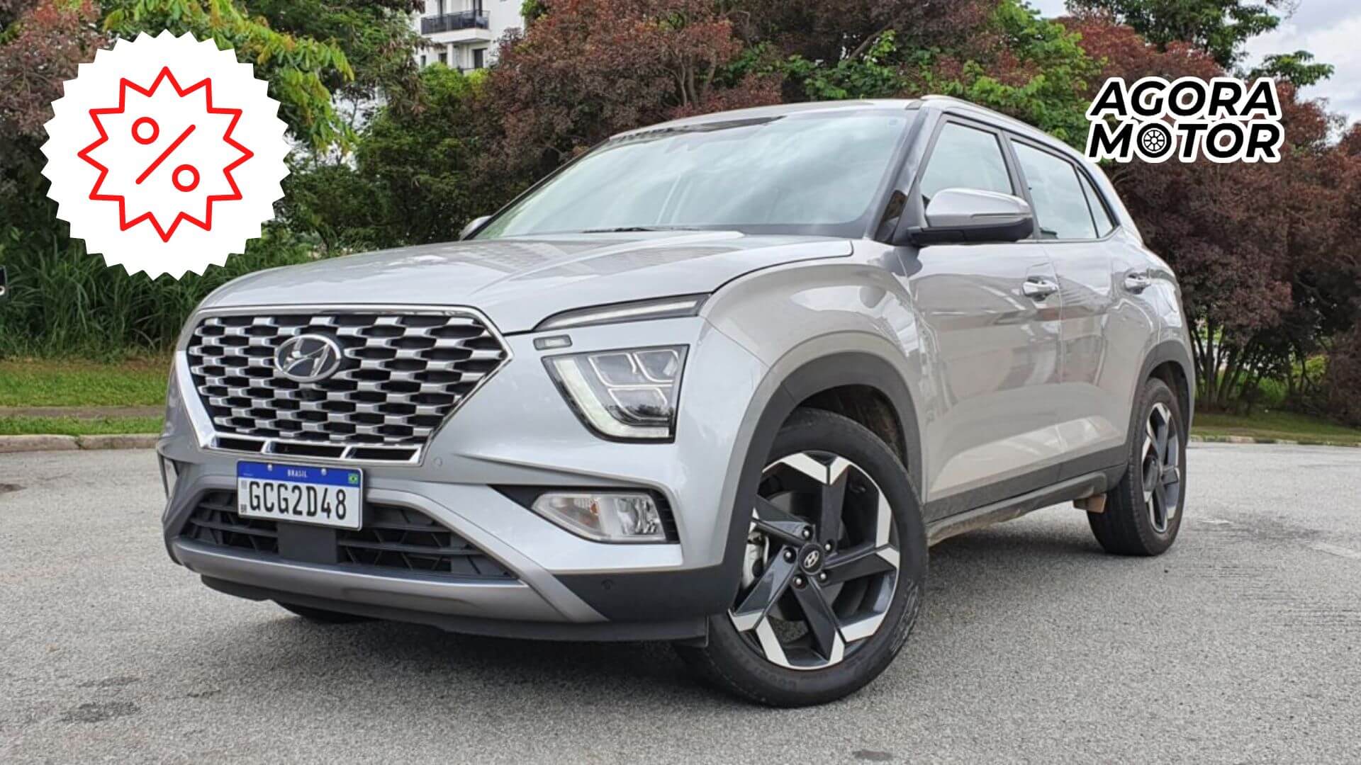 Foto de um Hyundai Creta, um dos modelos que está dentro das promoções da montadora!