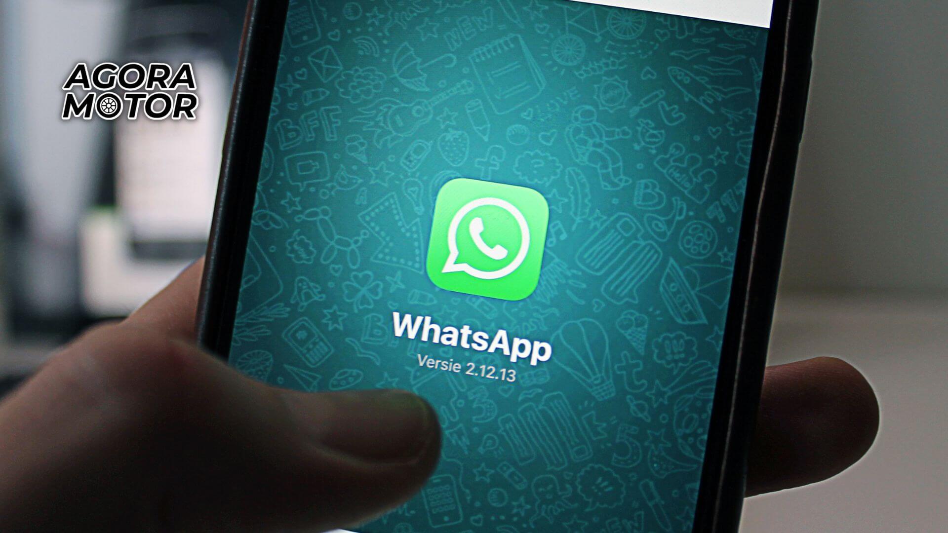 Foto de um celular com a tela do WhatsApp, para pagar o IPVA SP 2023