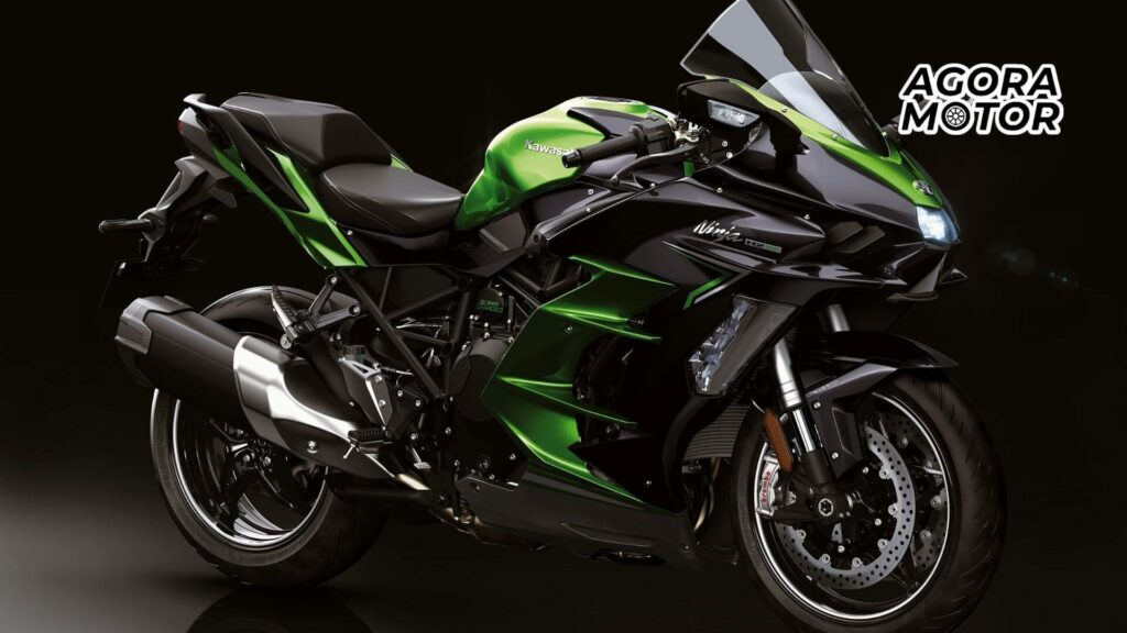 Foto de uma Kawasaki Ninja H2