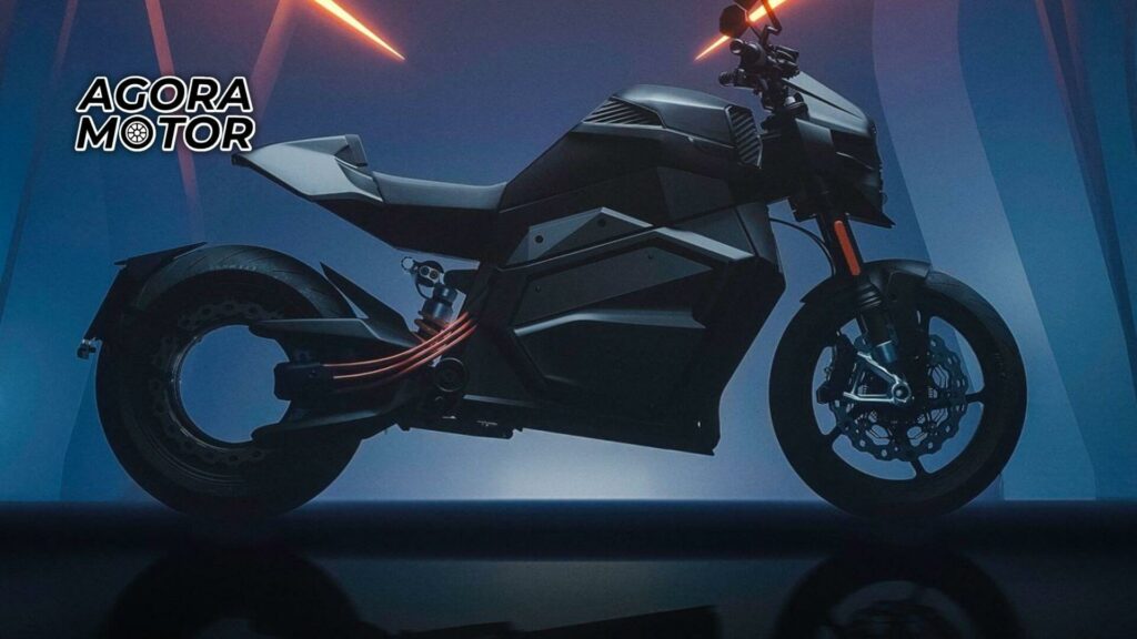 Foto de uma moto elétrica de 204 cv, modelo da The Verge