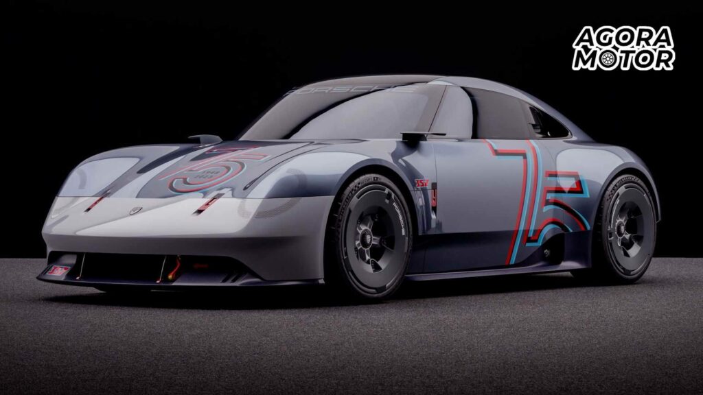 Foto frontal do Porsche comemorativo