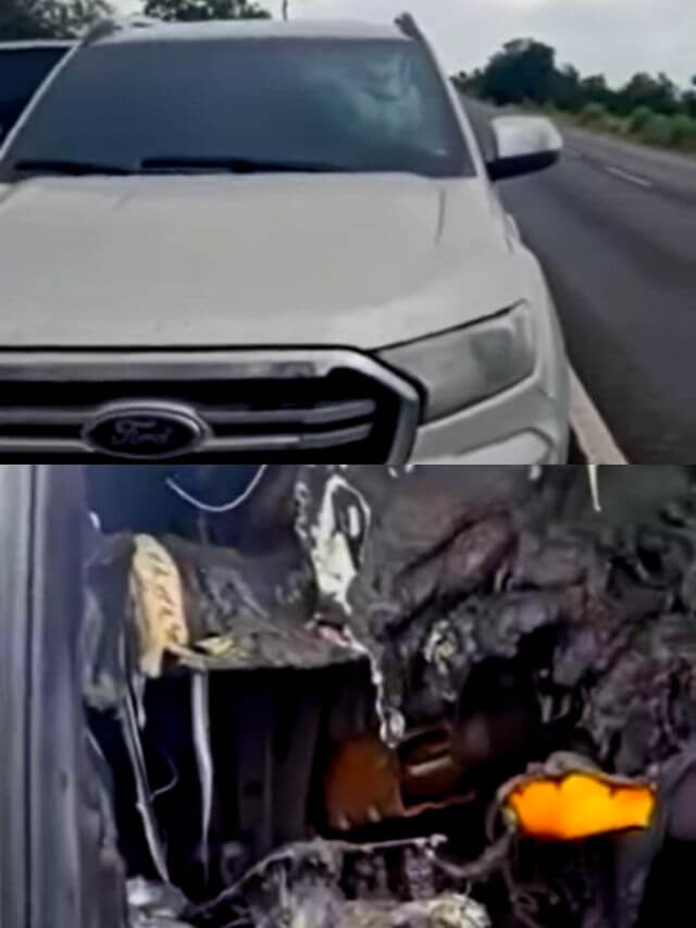 Foto da Ranger que foi atingida por um raio