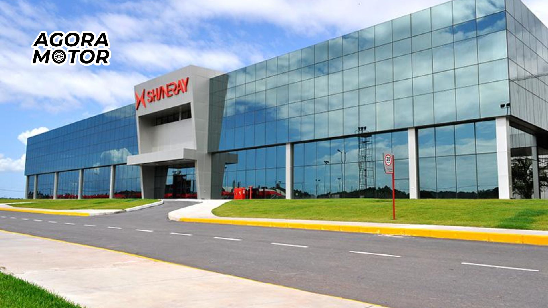 Foto da Sede da marca, onde são montadas as motos da Shineray