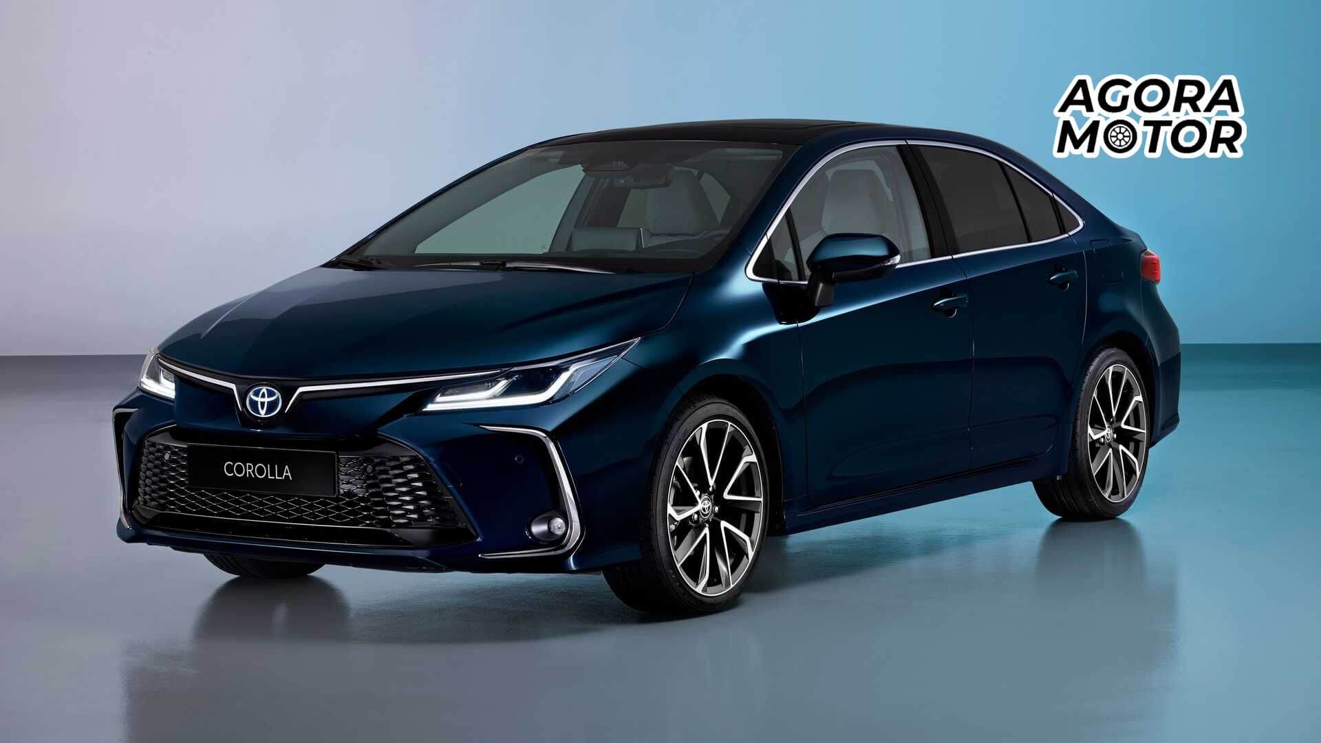 Foto de um Toyota Corolla 2023, ícone da montadora