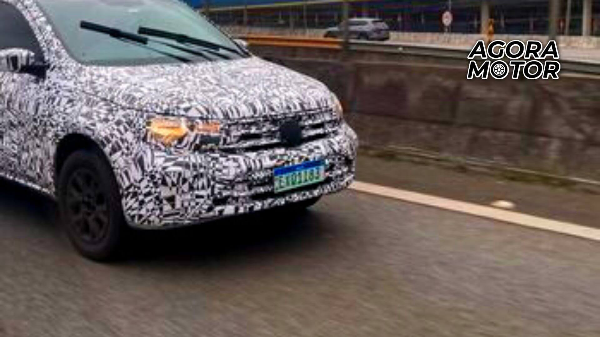 Foto da dianteira da VW Saveiro