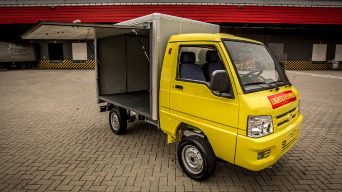 e.coCargo 2023 com a porta aberta.