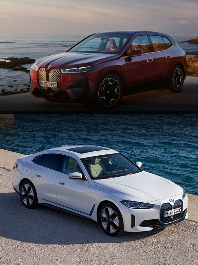 Duas BMWs elétricas.