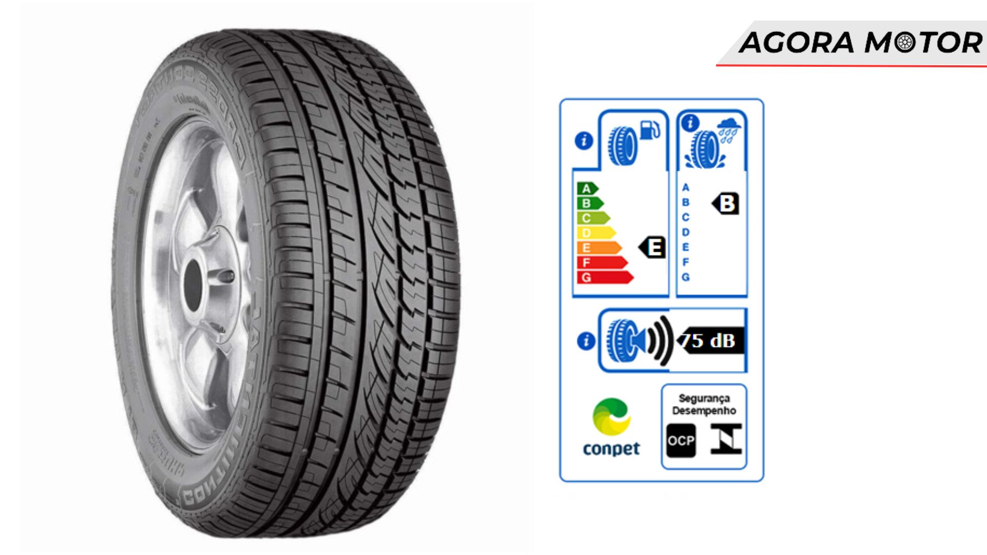 Pneu Continental CrossContact UHP MO 285/45 R19 107W.