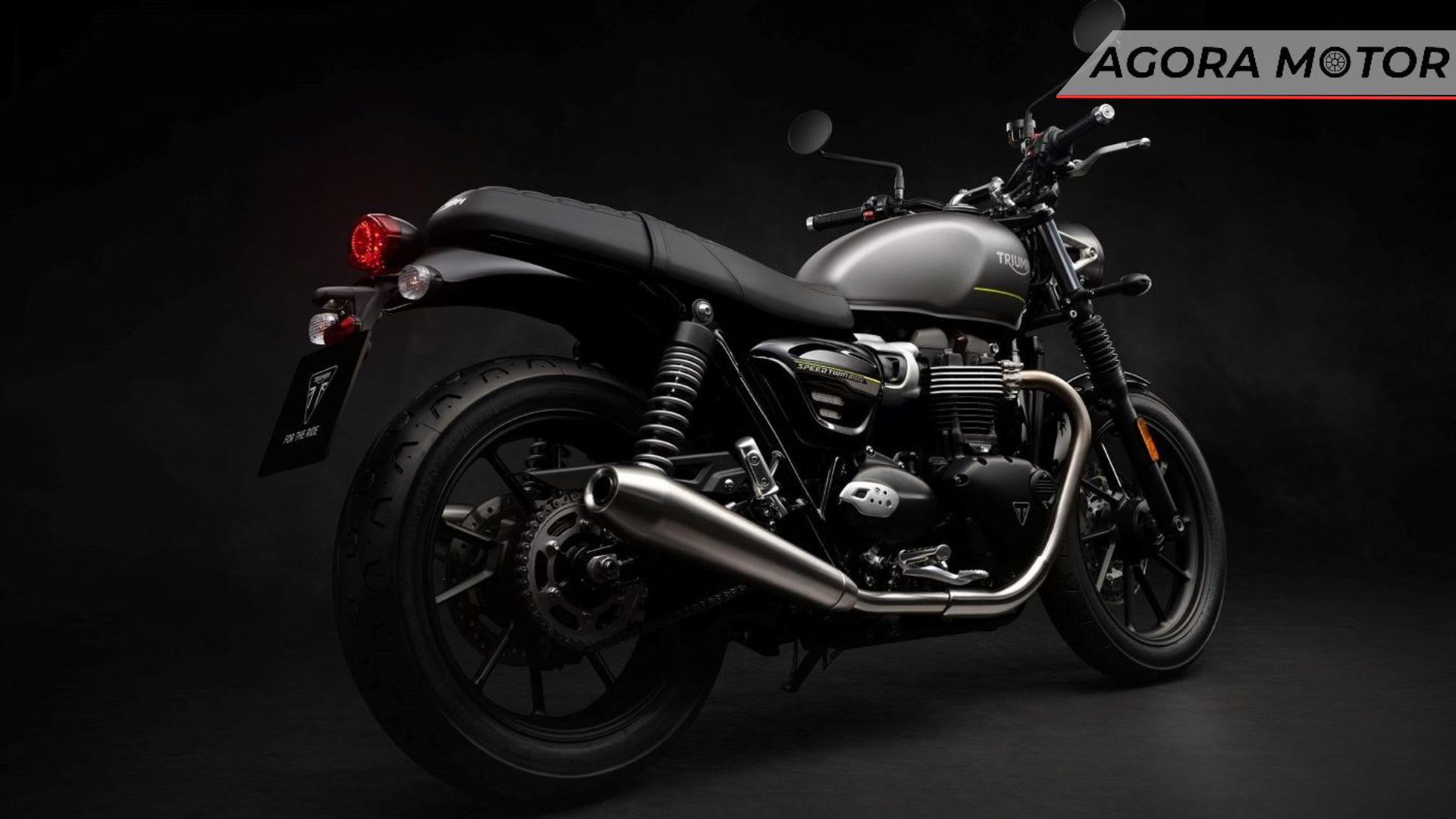 Lateral da Street Twin 900 2023.