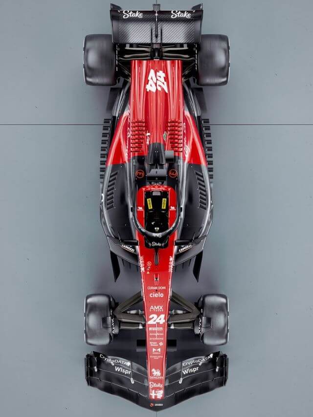 Foto do carro da Alfa Romeo 2023 F1 23
